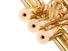 Bach Trumpet Trim Kit Medium Gold Plated With Nuummite Stone Inlays   Kgubrass