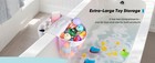 Baby Mesh Bath Toy Organizer  Shape 2 Partments Bath Toy Stora