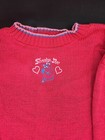Vtg 90s Scooby Doo Knit Sweater Acrylic Kids Youth Medium 10 12 Pink Valentines