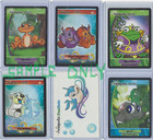 2008 Neo Pets Trading Card Game 4 Booster Pack Lot Set Ccg Tcg Cool Tattoos   