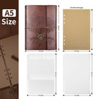 Pu Leather Journal Notebook  Refillable Travel Vintage Writing Journals Diary   