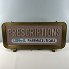 Vintage Abbott Pharmaceutical Prescription Display Sign Light Up Hanging Works