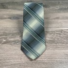 Mens Plaid Striped Silk Blend Tie Formal Business Necktie