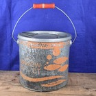 Vintage Old Pal Galvanized Floating Minnow Bucket With Wooden Handle