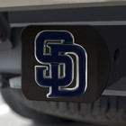 San Diego Padres Premium Hitch Cover Solid Black Metal With Raised Color   