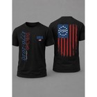 1776-2026 Usa 250th Flag Black Unisex Tee  American Heritage Casual Shirt