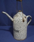 Vintage Antique Graniteware 2 Ltr  Petroleum Can Mottled Gray Made In Germany 
