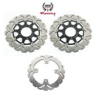 Front Rear Brake Rotors And Brake Pads For Kawasaki Ninja Zx14r Zx1400 2006-22