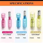 100pcs Female Male Heat Shrink Bullet Connector Electrical Wire Crimp Terminals