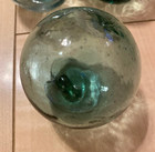 Vintage Japanese Glass Fishing Floats Set Of 5 Buoy Balls Authentic From Japan