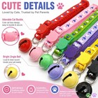 Adjustable Reflective Cat Collar With Bell Nylon Safety Collar For Kitten Puppy