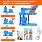 Button Maker Machine Multiple Sizes 1 26 1 73 2 28 Inch Pin Maker Machine 150   
