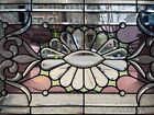 Wow Beautiful Victorian Style Stained Leaded Glass Window W  Bevels   Jewels 