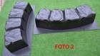 Concrete Molds 47 2in Round Edge Stonelog Edging Border Garden Curbs 2 Pcs Br04 