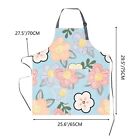 2pack Floral Apron For Women With Pockets  Adjustable Cotton Chef Aprons Kitchen