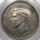 1938 Australia Silver Crown Anacs Au-58 Details - King George Vi Coronation