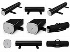 Retractable Banner Black Stand Trade Show Display Carry Bag   6 Pcs 33  X80  