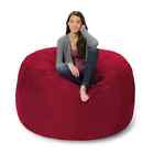 Comfy Sacks 5  Memory Foam Bean Bag Chair  Red Colors
