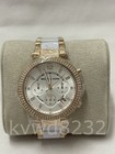 New Michael Kors Mk5774 Parker Chronograp Two Tone Stainless Steel Women s Watch