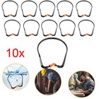10pcs Reusable Ear Plugs U-bands Shooting Firing Range Hearing Noise Protection