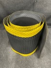 Wearwell 15 16  X 2 Ft X 15 Ft Ultrasoft Diamond-plate Mat  Black yellow 
