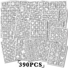 Yazhiji 390 Pcs Temporary Tattoo Stencils  Face Small  28 Sheets Mixed Styles
