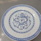 7 Classic Rice Eyes Blue   White Dragon Jingdezhen teinshan 10  Dinner Plate