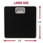 9 8    X 9 8    300 Lb Taylor Analog Dial Bathroom Scale With Dial Display Black