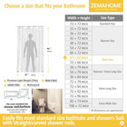 Short Size Peva Plastic Shower Curtain Liner Premium Light Weight 47  X 64  Clea