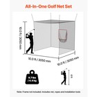 Uimoso 10 X 10 X 10ft Golf Practice Cage For Indoor And Outdoor Use