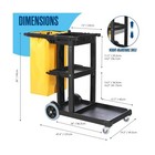Cleaning Cart  Janitorial Cart  Cleaning Carts On Wheels  For Housekeeping  J   