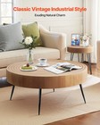 2 Pieces Round Coffee Table Set 31 3 In With 1 End Table For Living Room