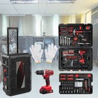 599 Pcs Tool Set Mechanics Tool Kit Wrenches Socket Screwdrivers W  Trolley Case