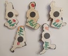 5 Vintage 4  African American Jazz Musician Magnets 1998