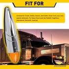 5pcs 17 Led Amber Chrome Torpedo Cab Marker Roof Running Lights For Semi Truck