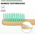 20 Count Bamboo Toothbrushes - Bpa Free Soft Bristles Natural Toothbrush Set - B