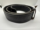 Boston Leather Sam Browne Duty Belt Hook   Loop Basket Weave 6521 2 1 4  Size 44