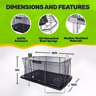Jumpking 10  X 15  Rectangle Trampoline With Basketball Hoop