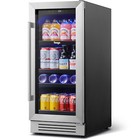 Yeego 15 Inch Beverage Refrigerator Mini Fridge 80-100 Cans Beer soda cola Home