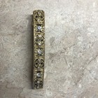 Vintage Rhinestone Hair Clip With Gold Tone