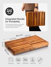 One Foldable Step Stool For Elderly - Acacia Wood High Riser Step Stool