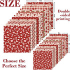 Vintage Heart   Rose Double-sided Scrapbook Paper - 24 Sheets  12 Designs