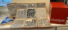 Vintage Chartpak  Velvet Touch Transfers -huge Lot  120  Sheets In Display Case