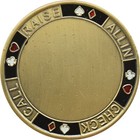 Card Guard - Blank Brushed Gold Card Guard Poker Protector  