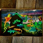 Vintage Colorforms  creepy Glo Forms  Cartoon Kit Toy 1960 s No 485 Rare 