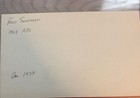 Fred Snodgrass Signed Index Card Giants   Braves 1912 World Series No Coa