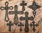 8pc San Angelo Decorative Wall Cross Collection cross Wall Display country Decor