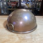 Vintage Copper Mixing Bowl Perfectly Round  Rolled Edge  8  X 5    With Hook
