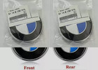 2pc set Front Hood   Rear Trunk 82mm   74mm Emblem For E46 E39 