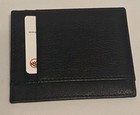 Alpine Swiss Black Leather Minimalist Front Pocket Wallet   Money Clip Rfid Nib